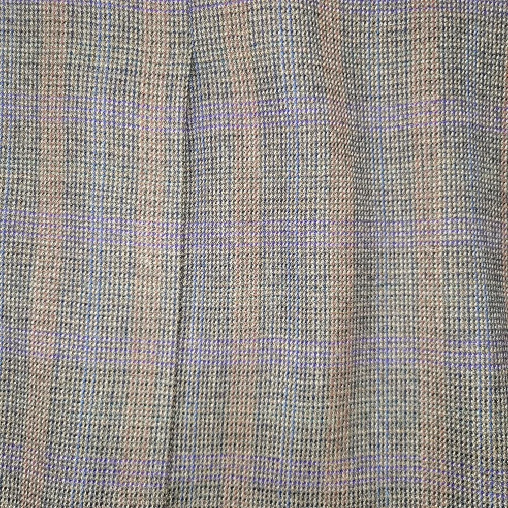 Cremieux Mens 52L Brown Plaid 100% Wool 2 Button Blazer Sport Coat Made Canada